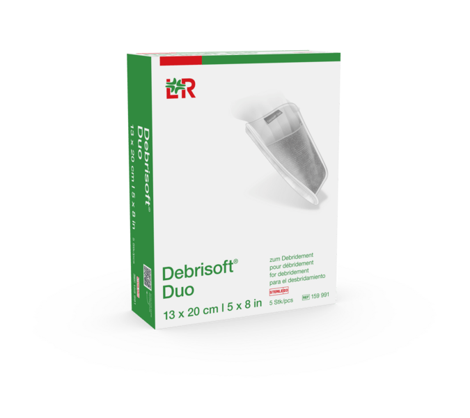 Debrisoft Duo Wundbettvorbereitung steril, 13x20cm, 5 Stück (REF 159991) / PZN: 19344989