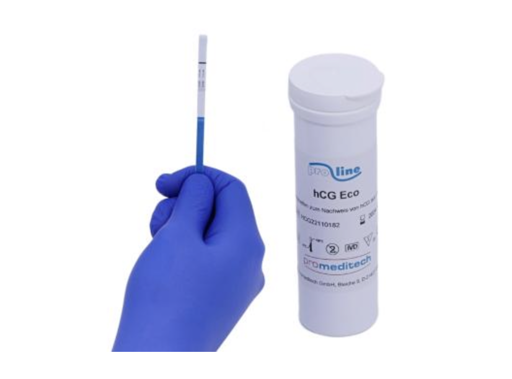 hCG Eco / Schwangerschaftstest / Teststreifen in der Dose / 25 St. p.P. / REF: 12016