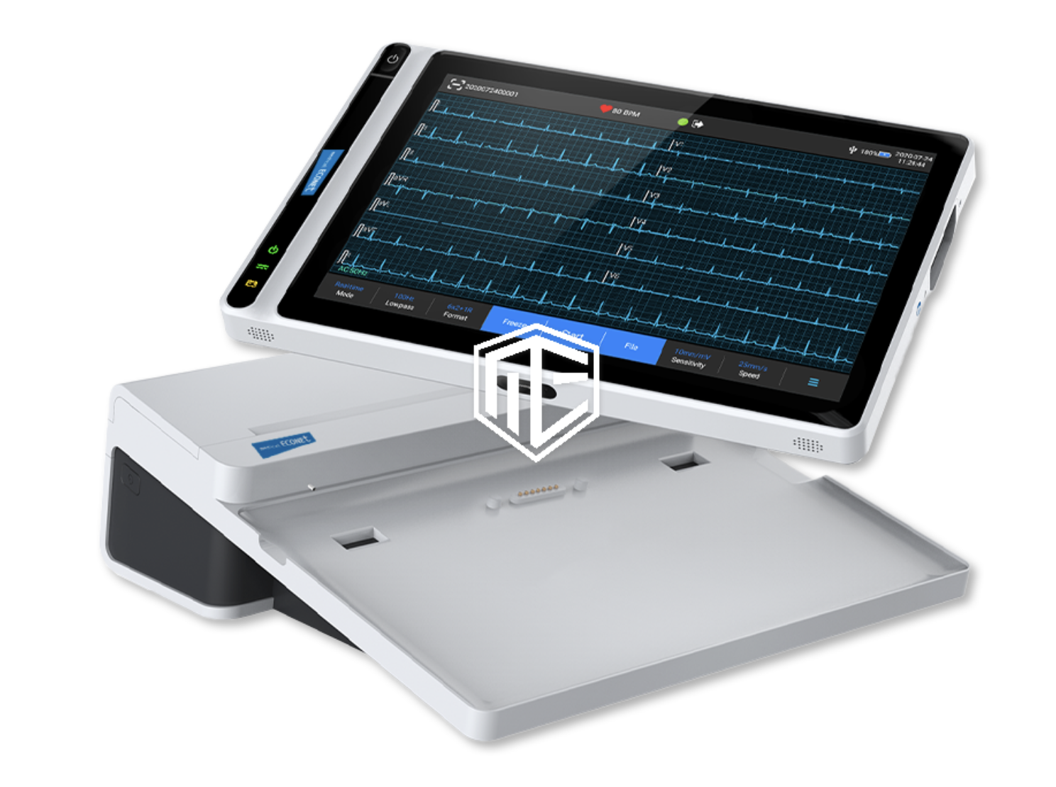 Cardio M PAD 10 / inkl. Docking-Drucker (Tablet-EKG) / REF:  30.11-6002