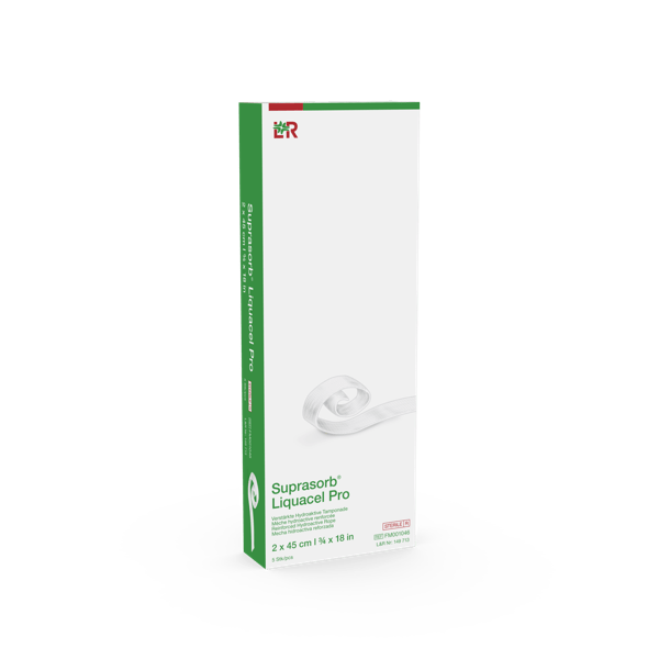 Suprasorb Liquacel Pro steril, 2x45cm, 5 Stück (REF 149713) / PZN: 18772683