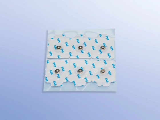 Dahlhausen EKG-Elektrode rechteckig Solid-Gel, 6 Elektroden pro Streifen mit Längsperf. / 1500 St. p.P. / REF: 1900002459 / PZN: 06056496