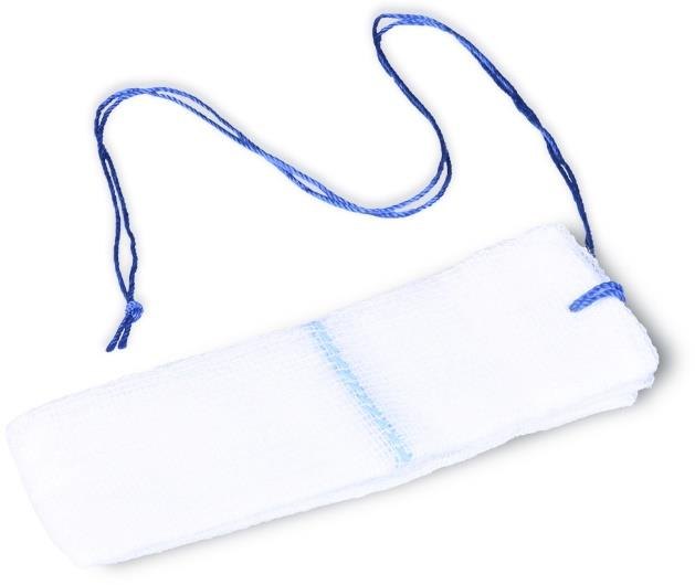 Fink & Walter FIWA®tamp – Tamponade-Kompresse steril 3x20cm, armiert (20 cm Sicherheitsfaden), Röko, VM 17 DIN 14079 BW, doppelt verpackt, Set à 1 Stück / 1 St. (REF 233143)