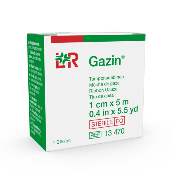 Gazin Tamponadebinde steril, 2cmx5m, gerollt (REF 13471) / PZN: 01003058