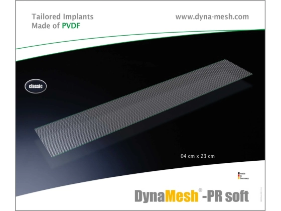 Dahlhausen DynaMesh®-PR soft, PVDF, 4x18 cm 5 Stk/Pkg / 1 Pg p.P. / REF: 2625500418 / PZN: 19390305