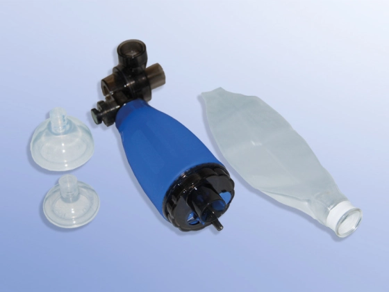 Dahlhausen Handbeatmungsbeutel-Set Säugl., Pop-off, Masken Gr. 0 und 1, O2-reservoir 600 ml / 1 St. p.P. / REF: 5150000303