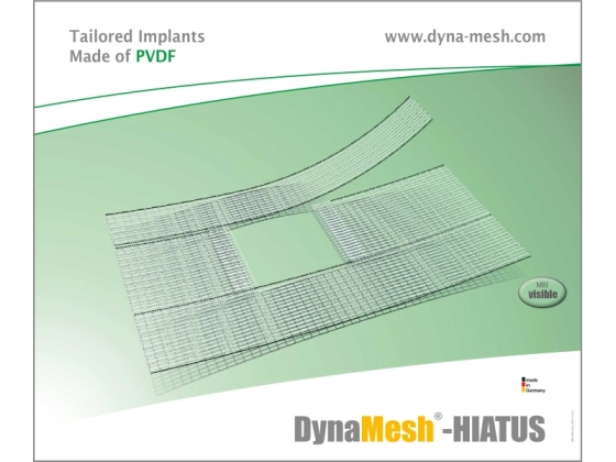 Dahlhausen DynaMesh®-HIATUS visible, PVDF, 7x12 cm 1 Stk/Pkg / 1 Pg p.P. / REF: 2611610712 / PZN: 19389590