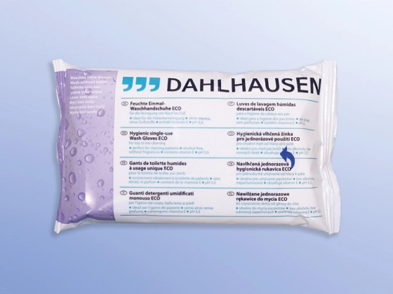 Dahlhausen Einmal-Waschhandschuh ECO 8 Stk/Pkg / 1 Pg p.P. / REF: 7599000013 / PZN: 09882094