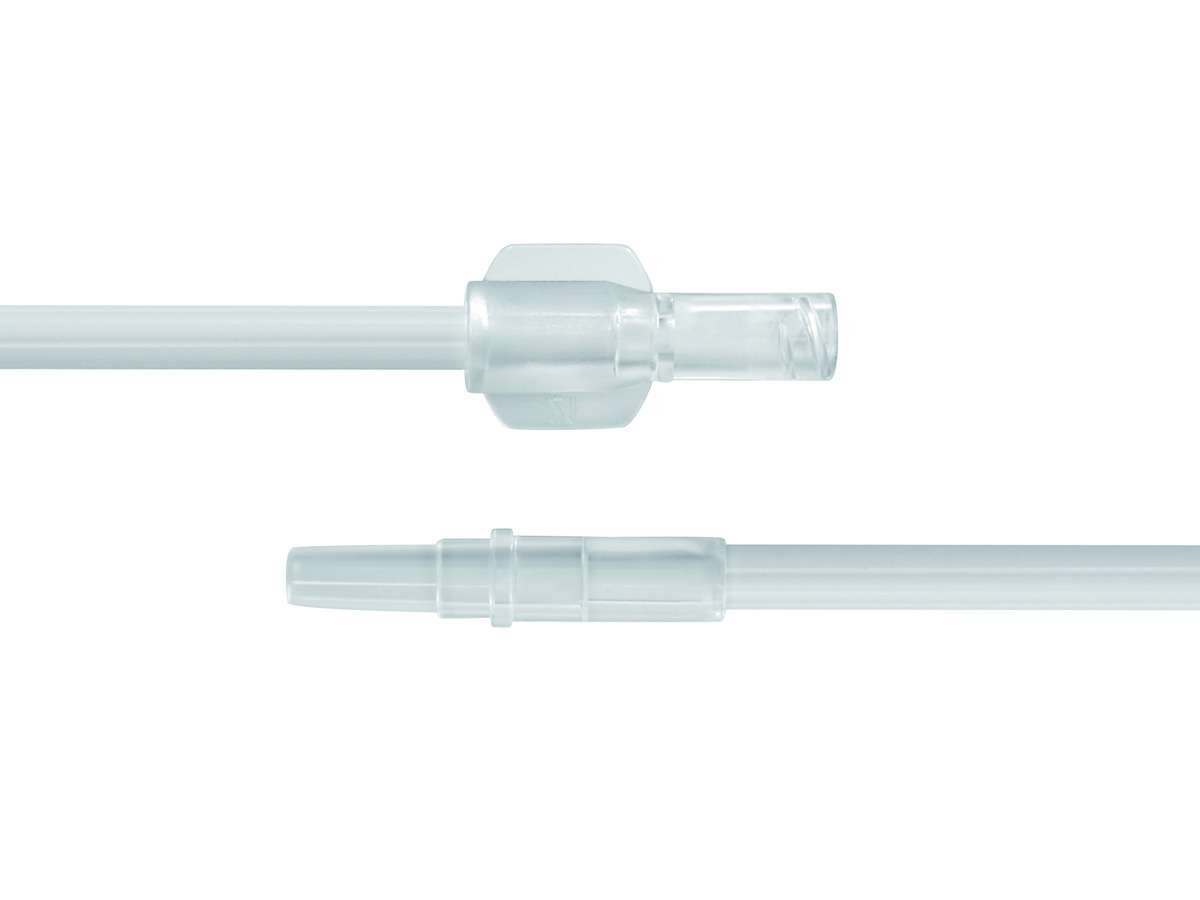 Zubehör für Cuffdruckmessgeräte / 100cm  Verbindungsschlauch / 10 St. p.P. / Mit weiblichem Luer Lock und männlichem Luer, zum Einmalgebrauch, unsteril