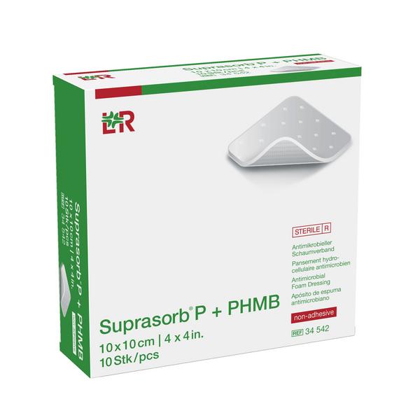 Suprasorb P+PHMB antimikr. Schaumverb. steril, non-adhesive, 15x15cm, 5 Stück (REF 34544) / PZN: 11596823