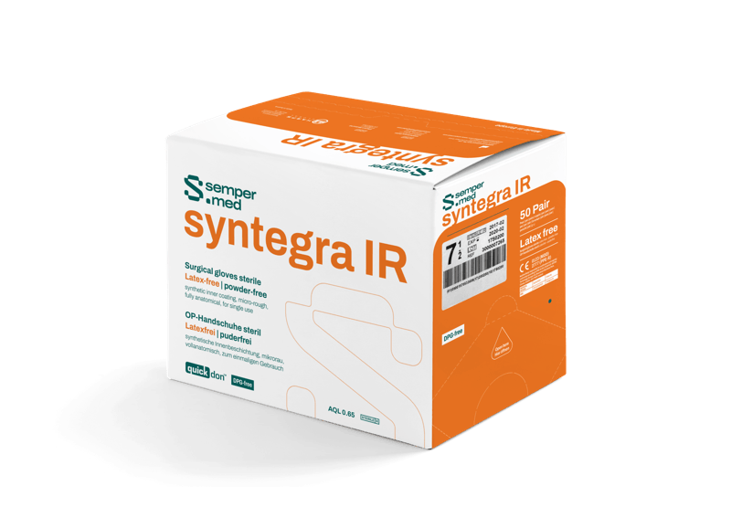 Sempermed Syntegra IR OP-Handschuh polyisopren, pf, ib, Gr. 9, 50 Paar (REF 139627)