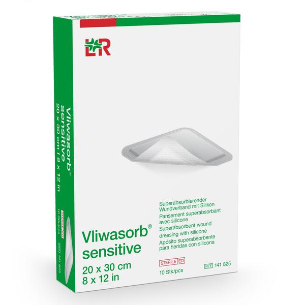 Vliwasorb sensitive superabs. WV Silikon steril, 20x30, 10 Stück (REF 141825) / PZN: 16876409