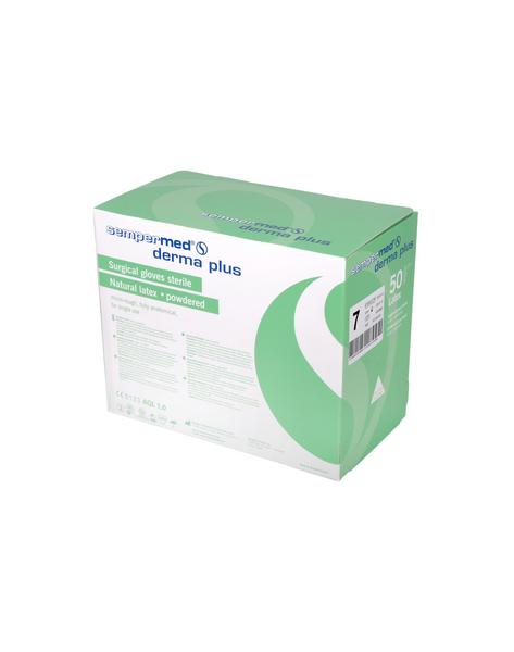 Sempermed Derma Plus OP-Handschuh Natur- latex gep, weiß, Gr.6, steril, 50 Paar (REF 50999)