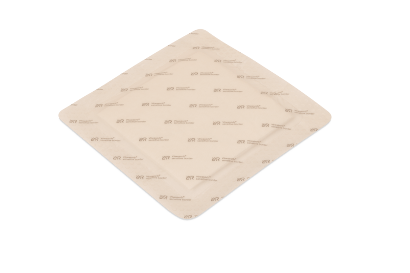 Vliwasorb sensitive border mit Silikon steril, 17,5x17,5cm, 10 Stück (REF 159560) / PZN: 19223843