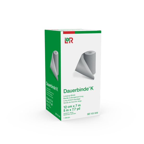 DAUERBINDE K Langzugbinde 12cmx7m, einzeln verpackt (REF 105906) / PZN: 12588984