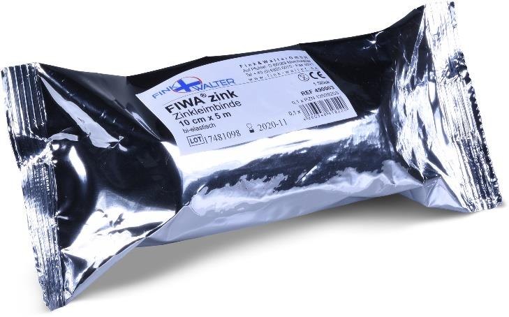 Fink & Walter FIWA®zink – Zinkleimbinde 10cm x 10m, bi-elastisch, Pckg. à 10 Stück / 10 St. (REF 490005) / PZN: 12528249