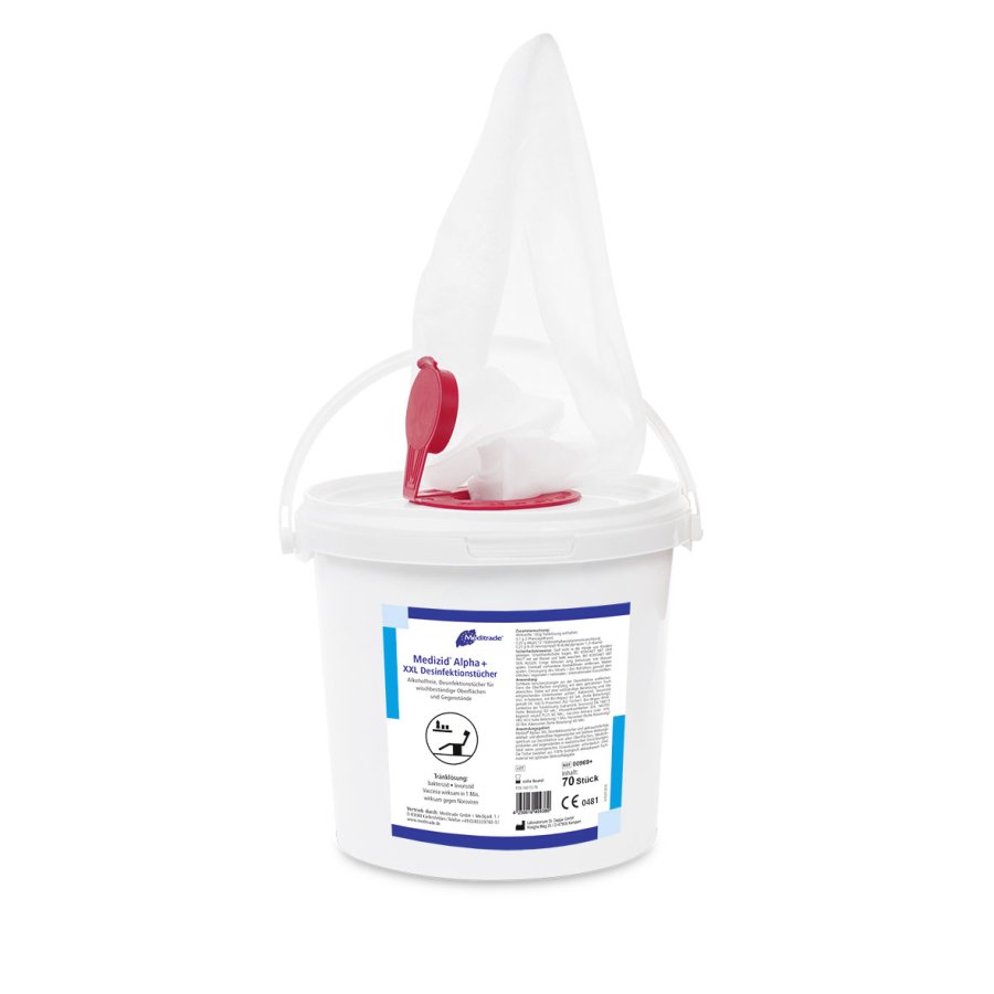 Meditrade MEDIZID® ALPHA+ XXL Desinfektionstücher