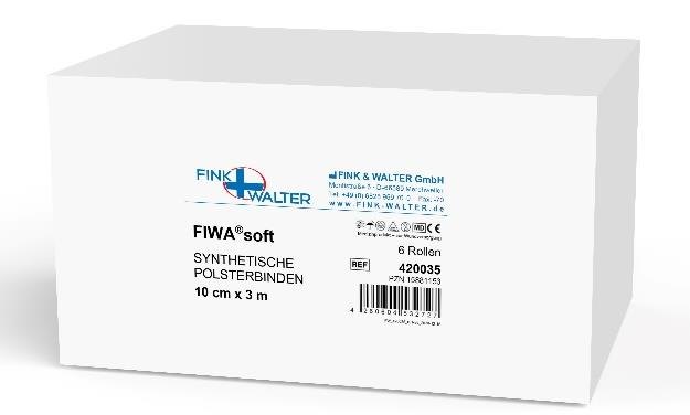 Fink & Walter FIWA®soft – Synthetische Polsterbinde 15cm x 3m, Pckg. à 12 Binden / 12 St. (REF 420028) / PZN: 11058712
